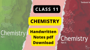 Class 11 CHEMISTRY Handwritten Notes PDF physics wallah