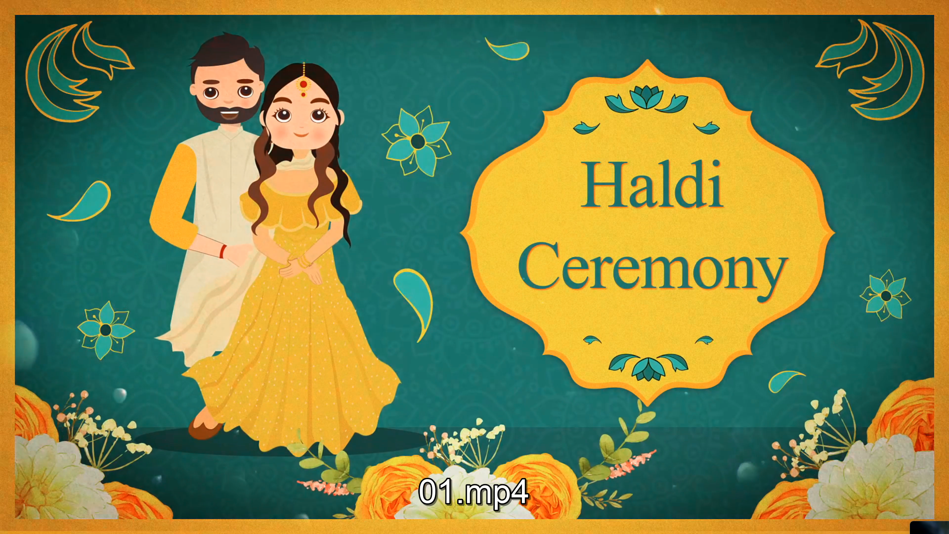 Haldi Invitation Video