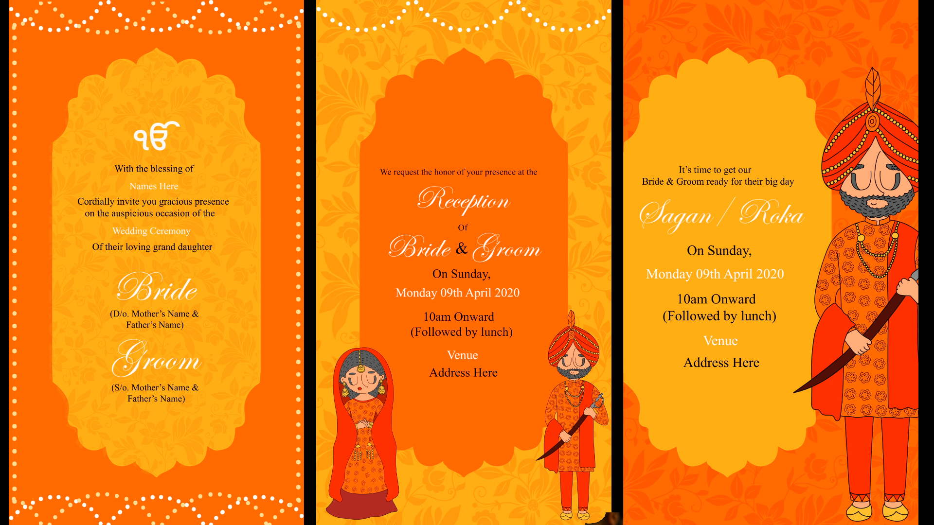 Punjabi Wedding Invitation