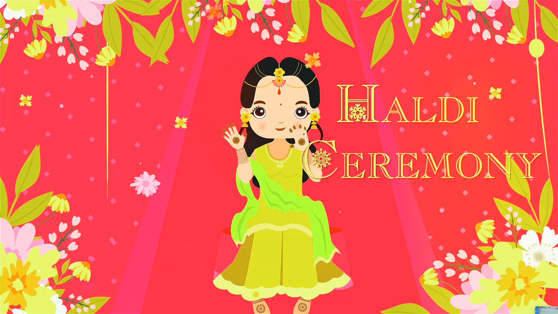 Haldi Ceremony Video Invitation