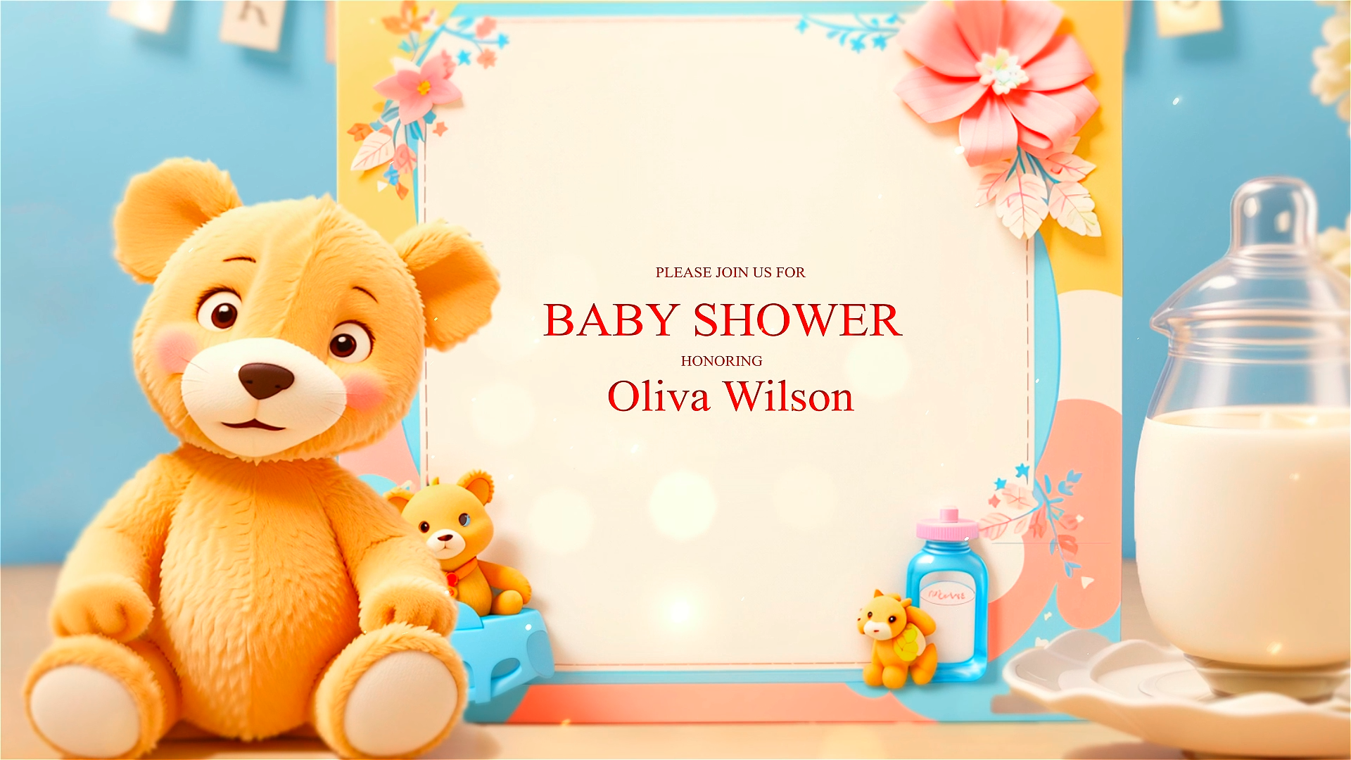 baby shower video invitation